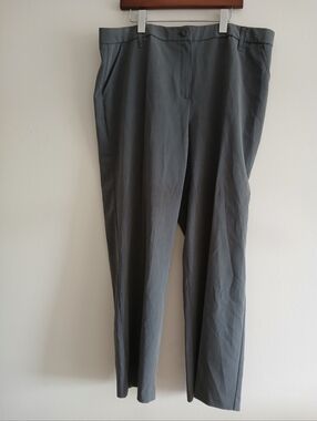 Larry Levine Women Pants Gray Size 18W